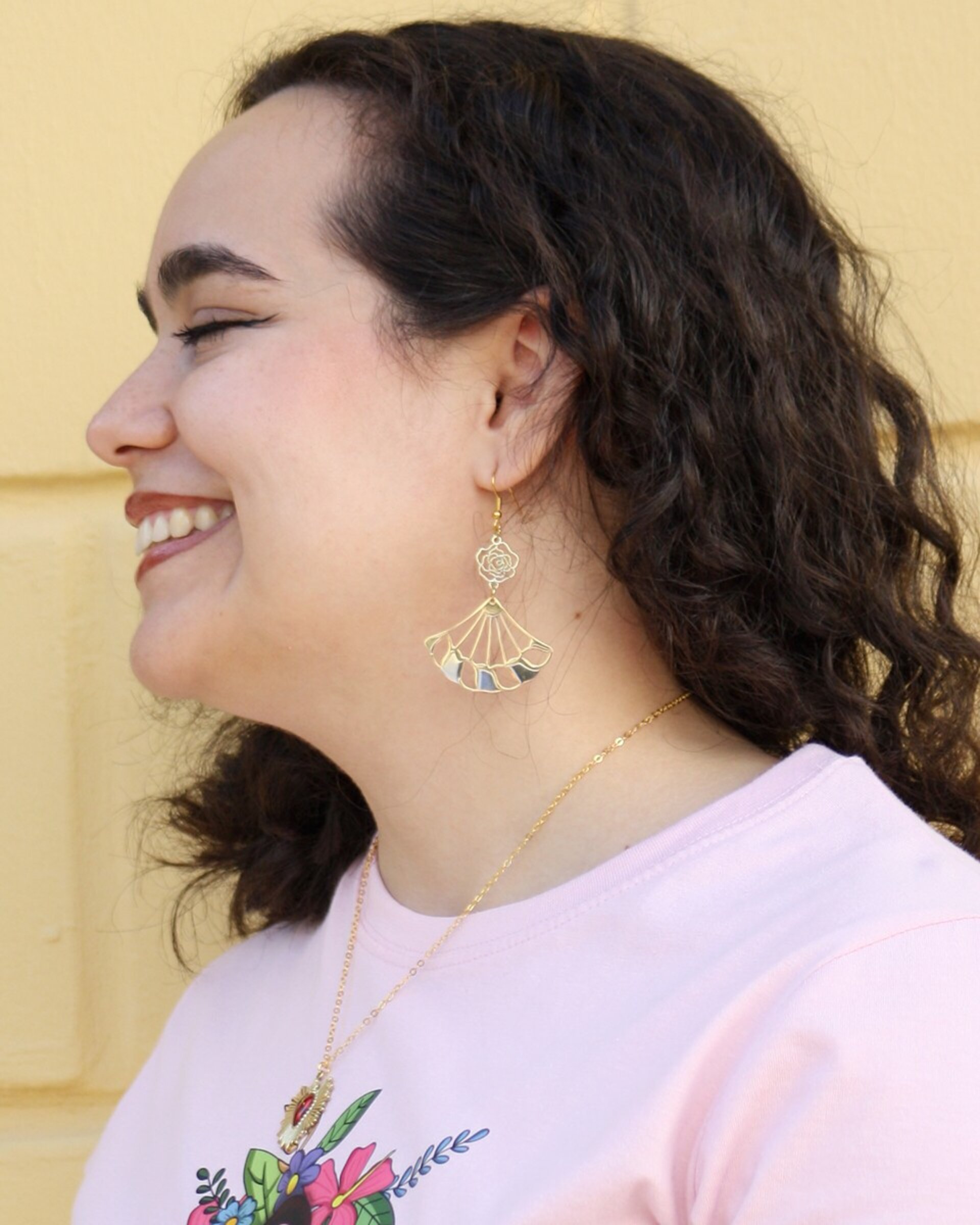 Pendientes Abanicos De Colores - 3